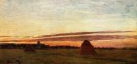 Monet, Claude Oscar - Grainstacks at Chailly at Sunrise